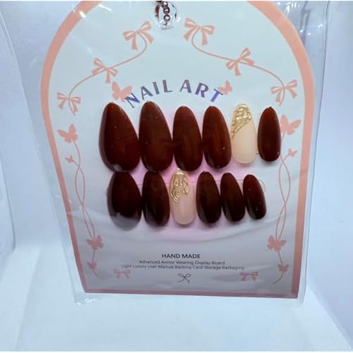 Gel Finish Press On Nails – Salon Look Artificial Nails, Professional Gel Effect, Multiple Shapes & Sizes, Long-Lasting Reusable Fake Nails (3) - Image 1